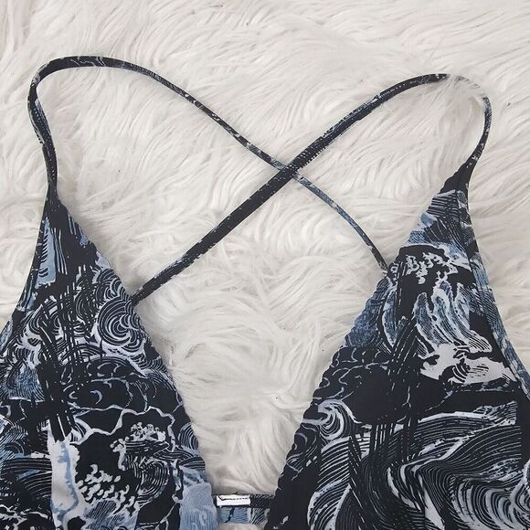 Lululemon X Malia Manuel Will The Wave Bikini Top In Eternal Wave Starlight Blk - Picture 7 of 10